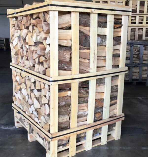Kiln Dried Birch Logs Large Crate 6 Bags Of Kindling